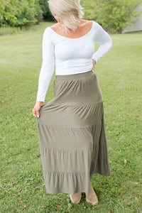 All Around Skirt in Olive [Online Exclusive]