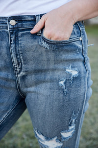 Rise to the Challenge Judy Blue Boyfriend Jeans [Online Exclusive]