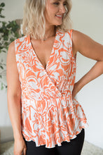 Load image into Gallery viewer, The Orange Swirl Sleeveless Top [Online Exclusive]