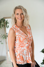 Load image into Gallery viewer, The Orange Swirl Sleeveless Top [Online Exclusive]