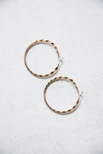 Load image into Gallery viewer, Twisted Gold Hoop Earrings [Online Exclusive]