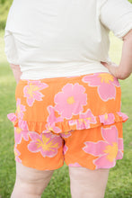 Load image into Gallery viewer, Tangerine Floral Shorts [Online Exclusive]