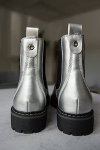 To Be Honest Boots in Silver [Online Exclusive]