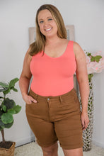 Load image into Gallery viewer, Down to Earth Tummy Control Judy Blue Bermuda Shorts [Online Exclusive]