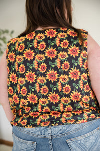 Seeking Sunflowers Lace Tank [Online Exclusive]