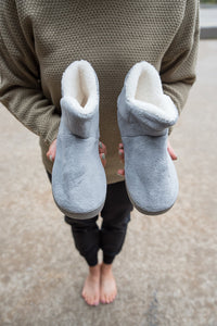 Around the House Slipper Boots in Gray [Online Exclusive]