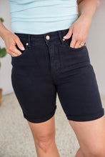 Load image into Gallery viewer, Fun in Navy Tummy Control Judy Blue Bermuda Shorts [Online Exclusive]