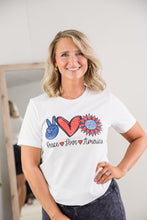Load image into Gallery viewer, Peace Love America Tee [Online Exclusive]