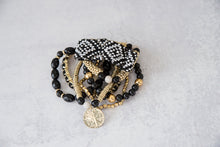 Load image into Gallery viewer, Next to You Bracelet Set in Black [Online Exclusive]