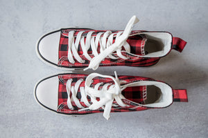 Got the Look Sneakers in Red Plaid [Online Exclusive]