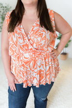 Load image into Gallery viewer, The Orange Swirl Sleeveless Top [Online Exclusive]