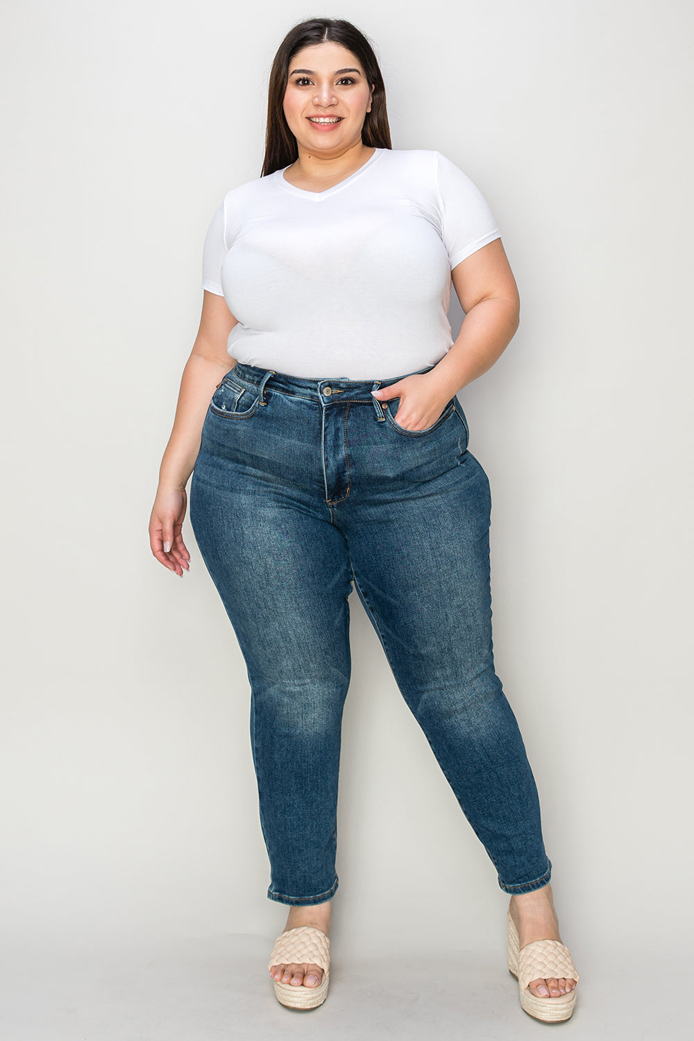 Judy Blue Tummy Control High Waist Slim Jeans [Online Exclusive]