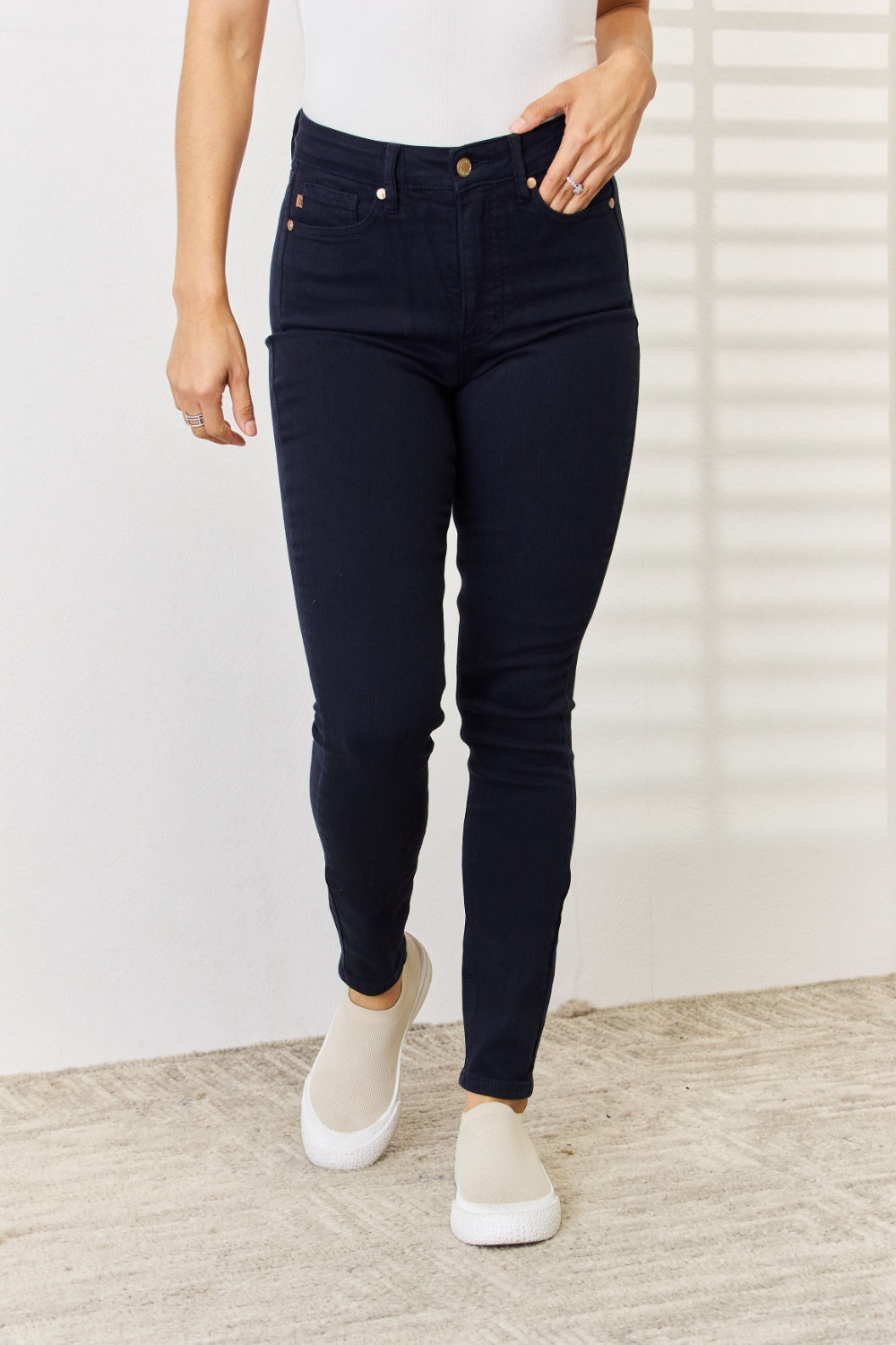 Judy Blue Garment Dyed Tummy Control Skinny Jeans [Online Exclusive]