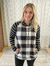 Load image into Gallery viewer, Fabulous in White Plaid Hoodie [Online Exclusive]