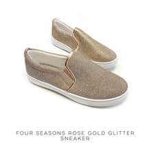 Load image into Gallery viewer, Four Seasons Rose Gold Glitter Sneaker [Online Exclusive]