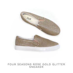 Four Seasons Rose Gold Glitter Sneaker [Online Exclusive]