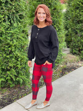 Load image into Gallery viewer, My Plaid Pocket Leggings in Red [Online Exclusive]