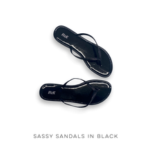 Load image into Gallery viewer, Sassy Sandals in Black [Online Exclusive]