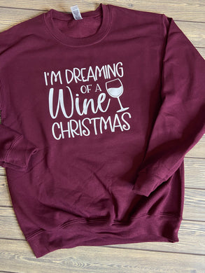 Wine Christmas Crewneck