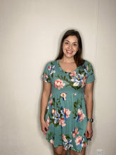 Load image into Gallery viewer, Floral Pocketed Babydoll Dress